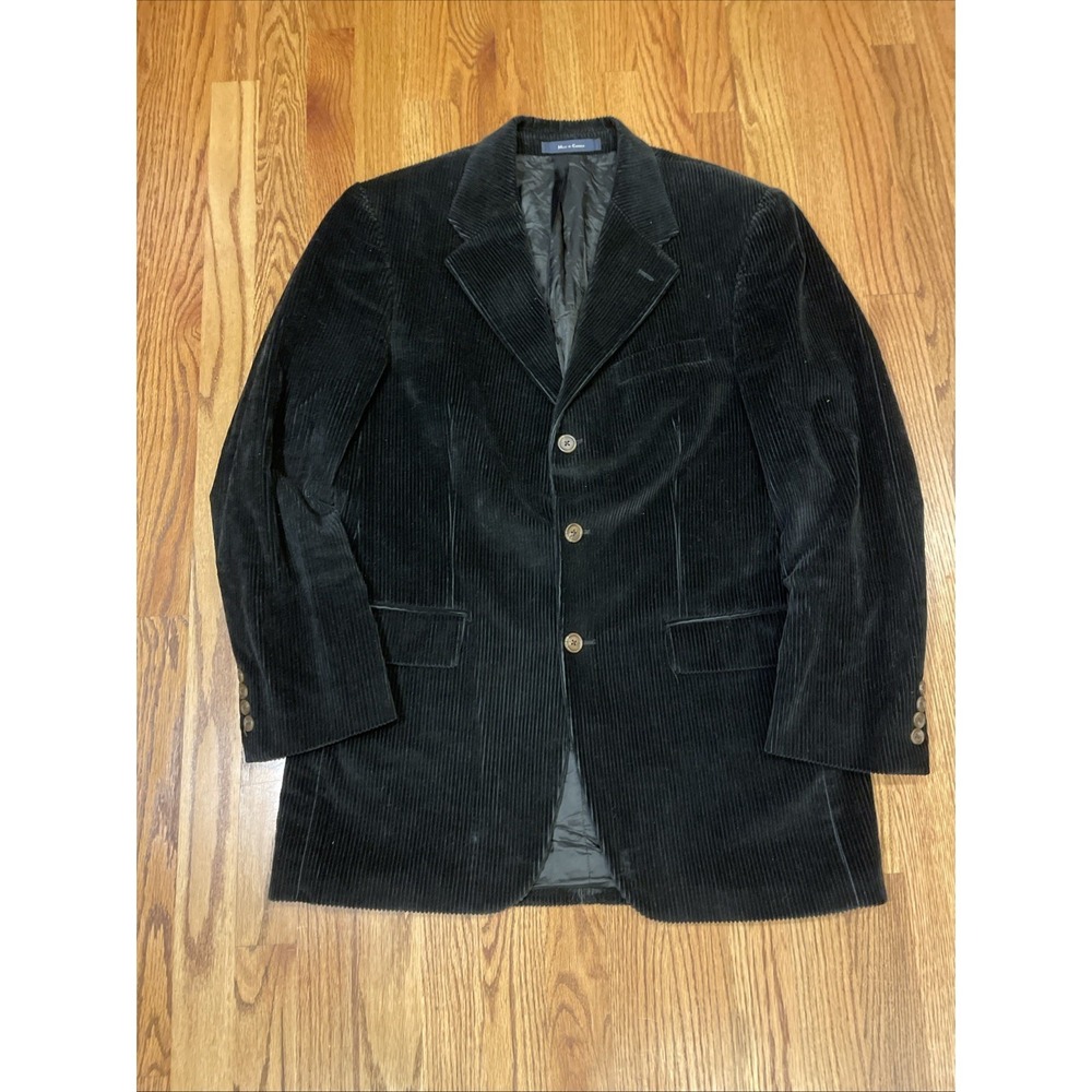 Vintage Chaps Ralph Lauren Men's Corduroy Blazer Black Size 40 T